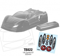 Team C 1:8 Zonda GT Body Shell (325mm)